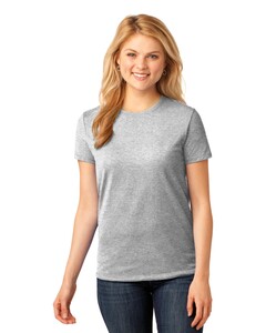 Port &amp; Co LPC54 Gray-Women&#x27;s 54-oz 100% Cotton T-Shirt Gray