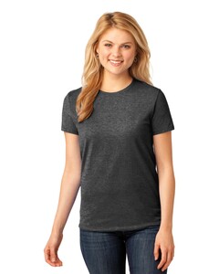 Port & Co LPC54 Gray-Women's 54-oz 100% Cotton T-Shirt Gray