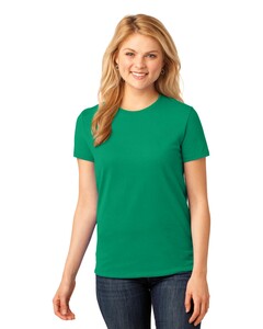Port & Co LPC54 Green-Women's 54-oz 100% Cotton T-Shirt Green