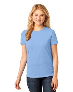 Port & Co LPC54 Blue-Women's 54-oz 100% Cotton T-Shirt Blue