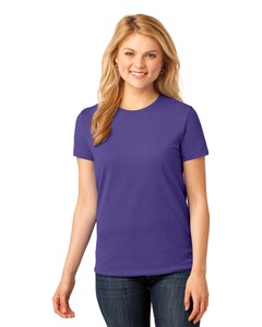 Port & Co LPC54 Purple-Women's 54-oz 100% Cotton T-Shirt Purple
