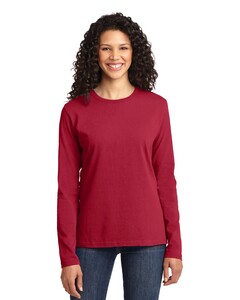 Port & Co LPC54LS XXL-Women's Long Sleeve 5.4-oz 100% Cotton T-Shirt XXL