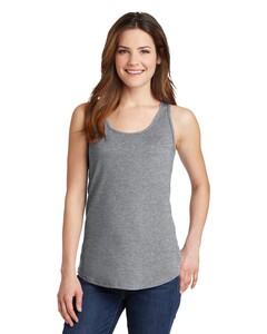 Port & Co LPC54TT Gray-Women's 5.4-Oz 100% Cotton Tank Top Gray