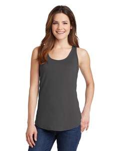 Port & Co LPC54TT Gray-Women's 5.4-Oz 100% Cotton Tank Top Gray