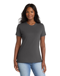 Port & Co LPC55 Gray-Women's 50/50 Cotton/Poly T-Shirt Gray