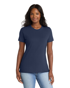 Port & Co LPC55 Navy-Women's 50/50 Cotton/Poly T-Shirt Navy