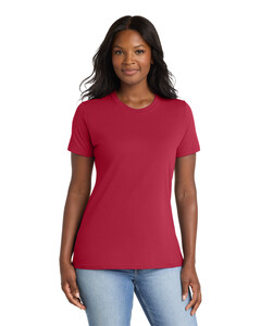 Port & Co LPC55 Red-Women's 50/50 Cotton/Poly T-Shirt Red