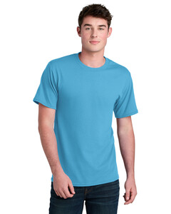 Port & Co PC01 Blue-Green-Core Blend Recycled T-Shirt Blue-Green