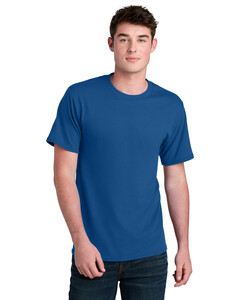 Port &amp; Co PC01 Blue-Core Blend Recycled T-Shirt Blue