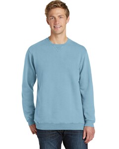 Port &amp; Co PC098 Tie-Dyed-Essential Pigment-Dyed Crewneck Sweatshirt Tie-Dyed