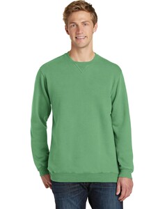 Port & Co PC098 Green-Essential Pigment-Dyed Crewneck Sweatshirt Green