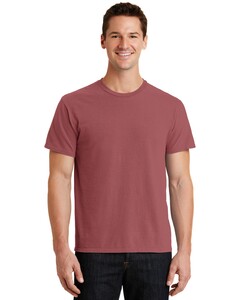 Port &amp; Co PC099 Red-Essential Pigment-Dyed T-Shirt Red
