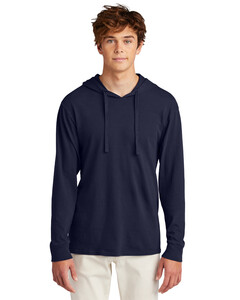 Port & Co PC099H Navy-Beach Wash Garment-Dyed Pullover Hoodie Tee Navy