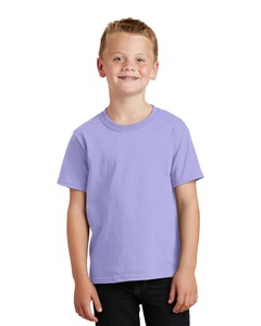 Port & Co PC099Y Purple-Youth Essential Pigment-Dyed T-Shirt Purple