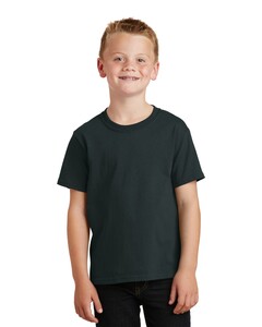 Port & Co PC099Y Black-Youth Essential Pigment-Dyed T-Shirt Black