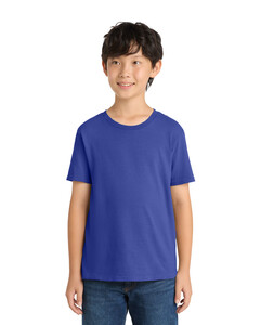 Port & Co PC099Y Blue-Youth Essential Pigment-Dyed T-Shirt Blue
