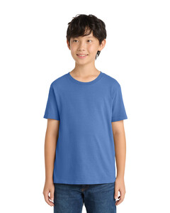 Port & Co PC099Y Blue-Youth Essential Pigment-Dyed T-Shirt Blue