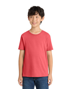 Port & Co PC099Y Pink-Youth Essential Pigment-Dyed T-Shirt Pink
