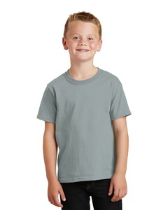 Port & Co PC099Y Gray-Youth Essential Pigment-Dyed T-Shirt Gray
