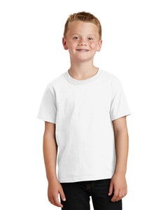 Port & Co PC099Y White-Youth Essential Pigment-Dyed T-Shirt White