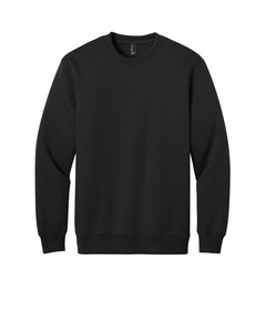Port & Co PC107 Black-Foundation Fleece Pullover Crewneck Sweatshirt Black