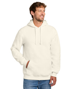 Port & Co PC107H Natural-Foundation Fleece Pullover Hooded Sweatshirt Natural