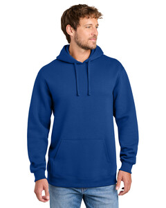 Port & Co PC107H Blue-Foundation Fleece Pullover Hooded Sweatshirt Blue