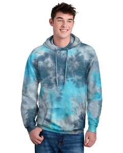 Port & Co PC144 Tie-Dyed-Crystal Tie-Dye Pullover Hoodie Tie-Dyed
