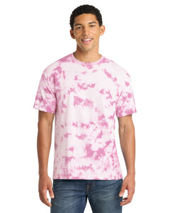 Port & Co PC145 Pink-Crystal Tie-Dye T-Shirt Pink