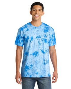 Port & Co PC145 Blue-Crystal Tie-Dye T-Shirt Blue