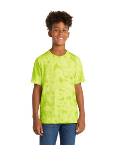 Port & Co PC145Y Green-Youth Crystal Tie-Dye T-Shirt Green