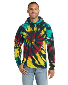 Port & Co PC146 Tie-Dyed-Essential Tie-Dye Pullover Hoodie Tie-Dyed