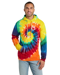 Port & Co PC146 Tie-Dyed-Essential Tie-Dye Pullover Hoodie Tie-Dyed