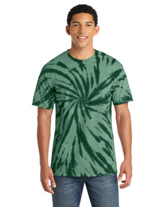 Port & Co PC147 Green-Essential Tie-Dye T-Shirt Green