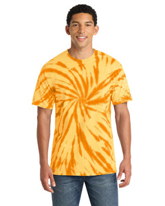 Port & Co PC147 Yellow-Essential Tie-Dye T-Shirt Yellow
