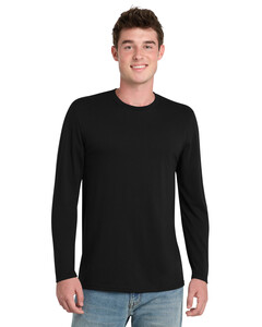 Port & Co PC330LS Black-Tri-Blend Long Sleeve T-Shirt Black