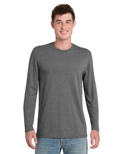 Port & Co PC330LS Gray-Tri-Blend Long Sleeve T-Shirt Gray