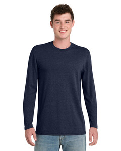 Port & Co PC330LS Navy-Tri-Blend Long Sleeve T-Shirt Navy
