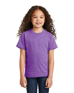 Port & Co PC330Y Purple-Youth Tri-Blend T-Shirt Purple