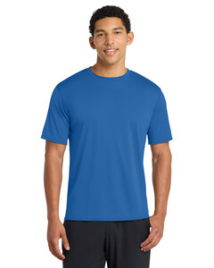 Port &amp; Co PC380 Blue-Performance Tee 100% Polyester T-Shirt Blue