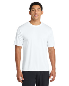 Port &amp; Co PC380 White-Performance Tee 100% Polyester T-Shirt White