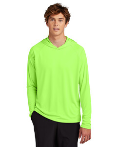 Port & Co PC380H Green-Performance Pullover Hooded T-Shirt Green