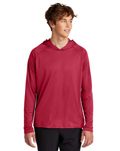Port & Co PC380H Red-Performance Pullover Hooded T-Shirt Red