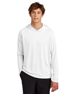 Port & Co PC380H White-Performance Pullover Hooded T-Shirt White