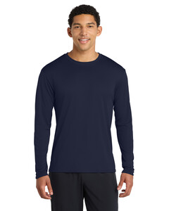 Port & Co PC380LS Navy-Long Sleeve Performance T-Shirt Navy