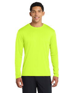 Port & Co PC380LS Yellow-Long Sleeve Performance T-Shirt Yellow