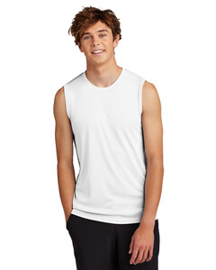 Port & Co PC380SL White-Performance Sleeveless T-Shirt White