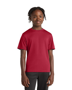 Port &amp; Co PC380Y Red-Youth Essential Performance T-Shirt Red