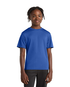 Port &amp; Co PC380Y Blue-Youth Essential Performance T-Shirt Blue