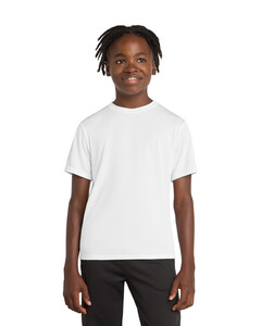 Port &amp; Co PC380Y White-Youth Essential Performance T-Shirt White